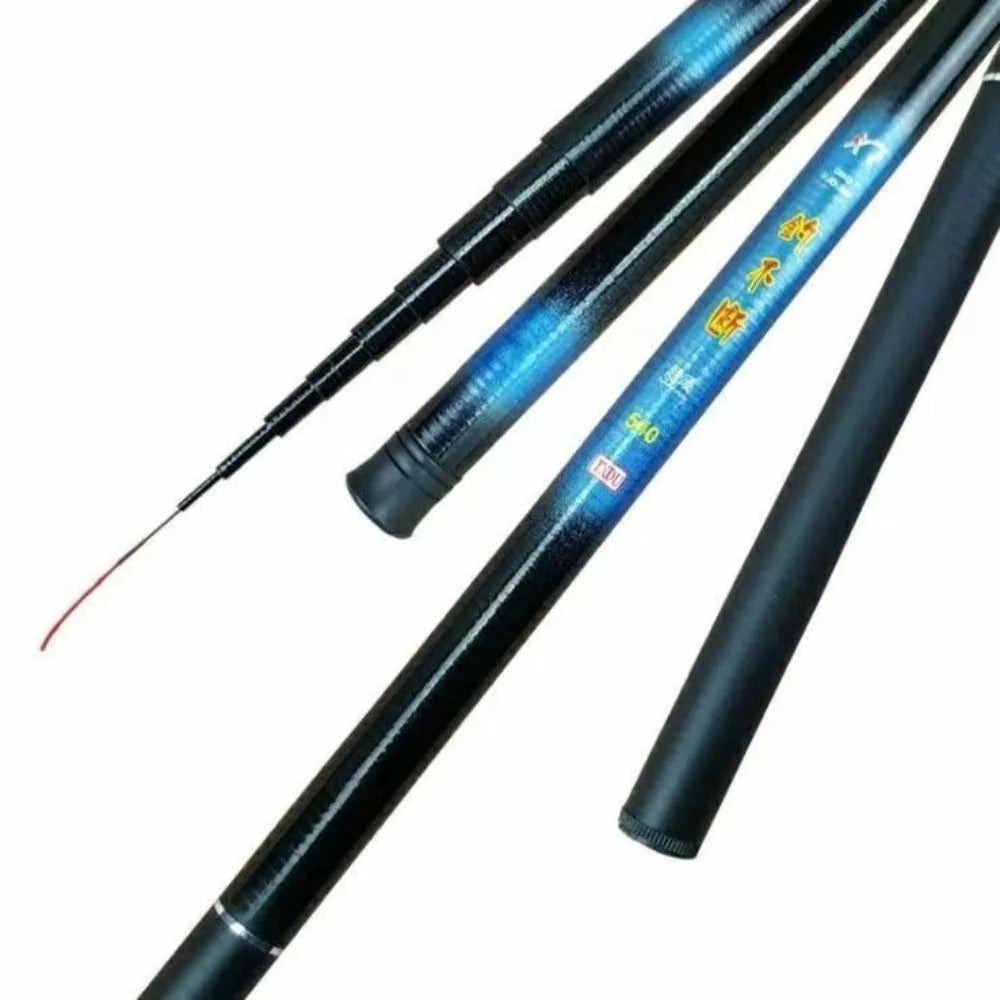 Telescopic Fishing Rod Kit – Glass Fibre Pole 2.1m–7.2m Telescopic Fishing Rod Axl