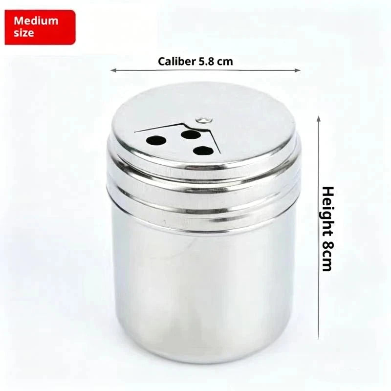 Stainless Steel Spice Shaker – Adjustable Holes & Rustproof Spice Shaker Axl D