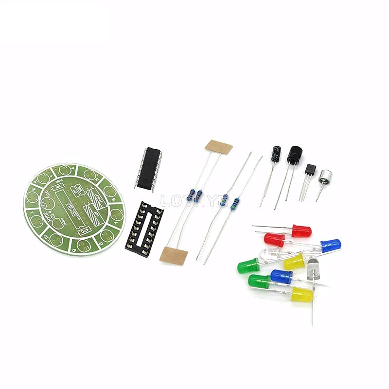 CD4017 Voice-Activated LED DIY Soldering Kit – 10 Color LEDs DIY Electronics Kit Axl