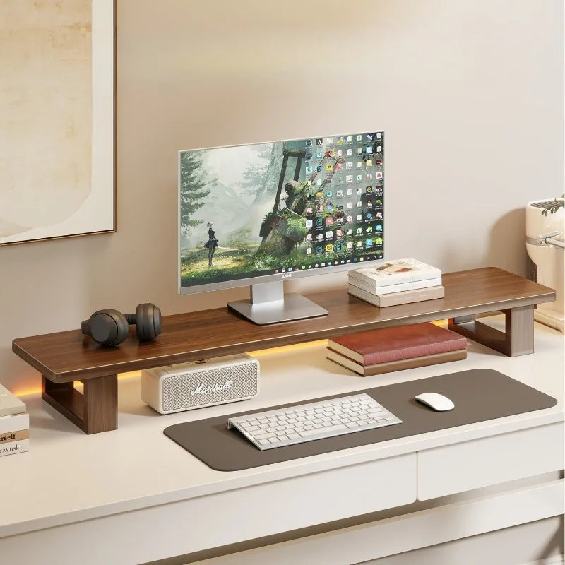 Monitor Stand Riser with Storage – Screen & Keyboard Shelf Monitor Stand Riser Axl