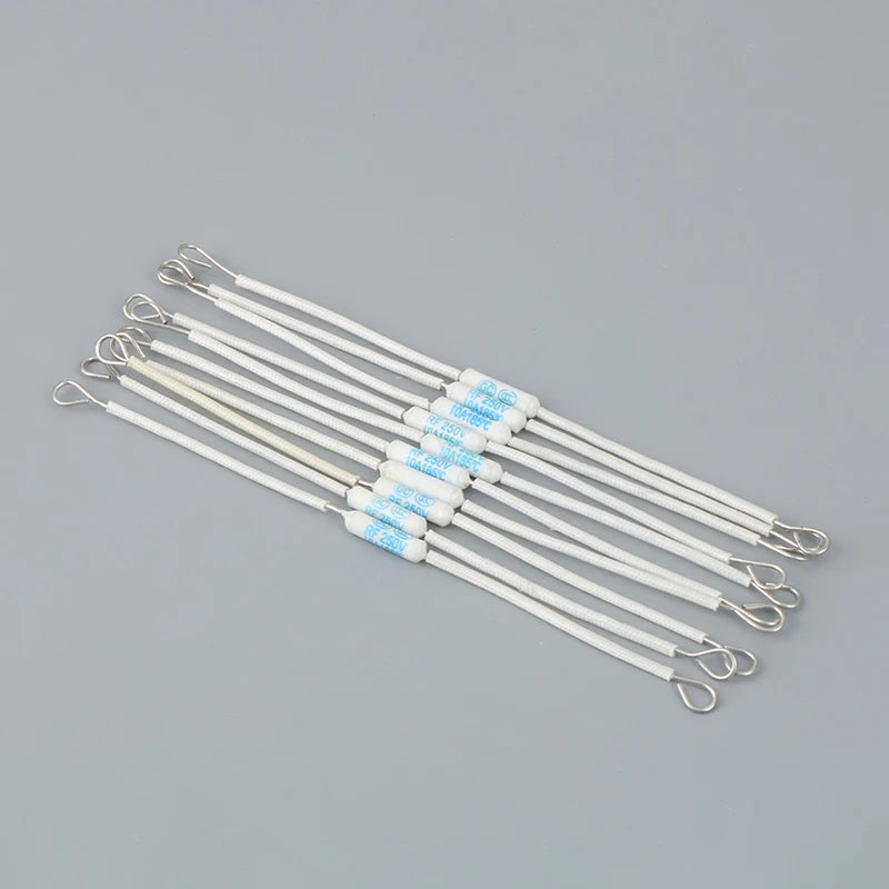 10-Pack RF250V 10A 185°C Ceramic Thermal Cutoff Fuse 250V Thermal Cutoff Fuse Axl