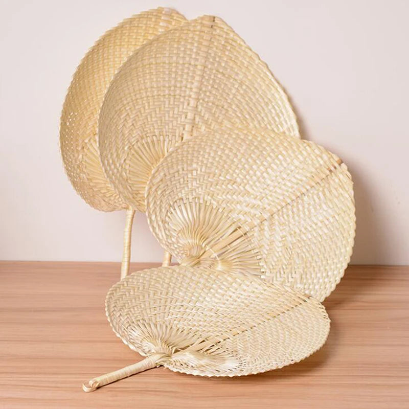 Handmade Bamboo Woven Hand Fan – Natural Summer Cooling Fan Bamboo Hand Fan Axl