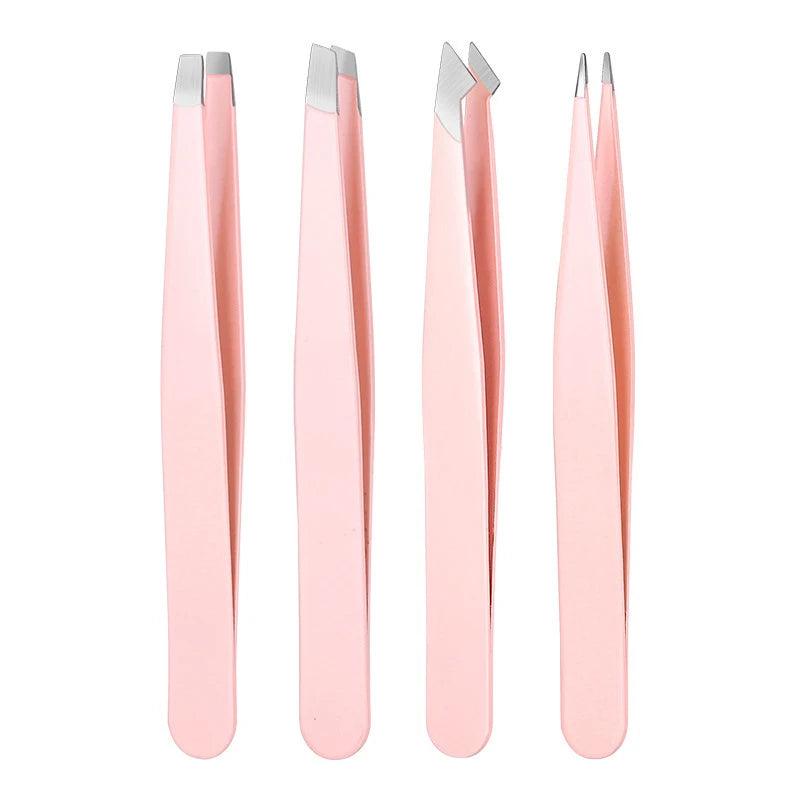 Eyelash Tweezers Set – Stainless Steel with Comb & Carry Case Eyelash Tweezers Set Axl