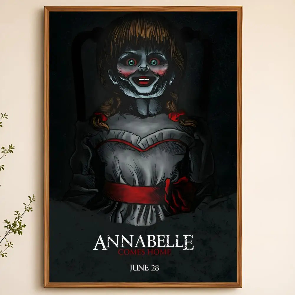 Annabelle Horror Movie Poster – Peel & Stick PVC Wall Art Movie Wall Poster Axl White12 30X40cmNoframe