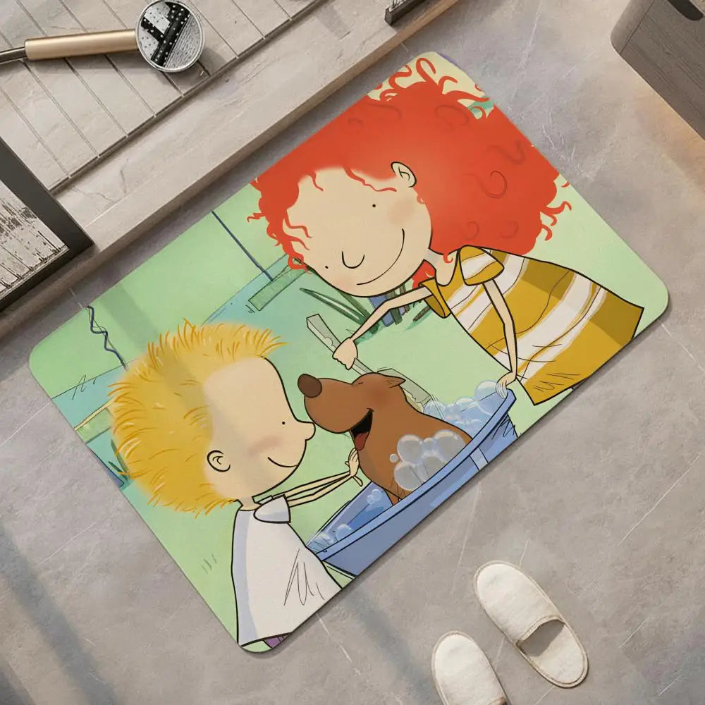 Cartoon Diatomite Bath Mat – Quick Dry, Absorbent, Non-Slip Diatomite Bath Mat Axl