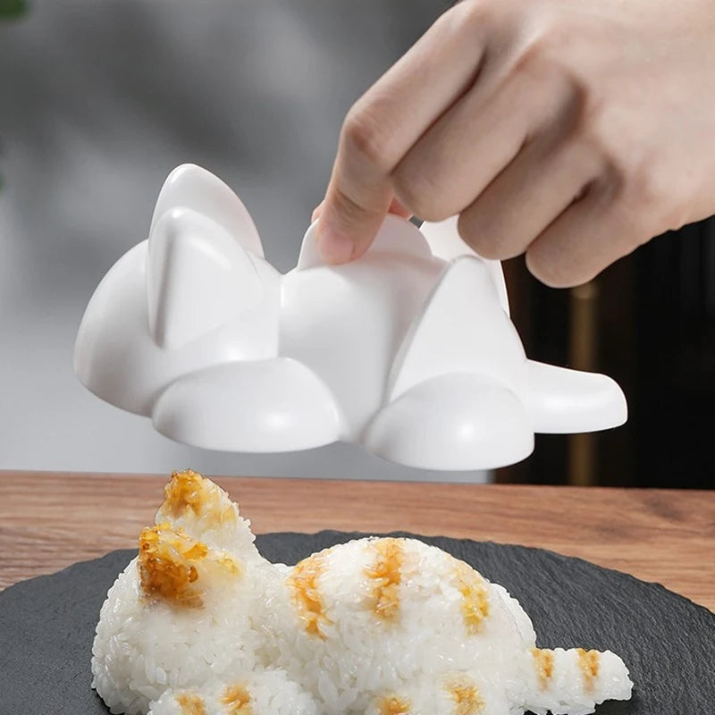 Cat Onigiri Mold Set – Animal Sushi & Rice Ball Shaper Sushi Rice Mold Axl