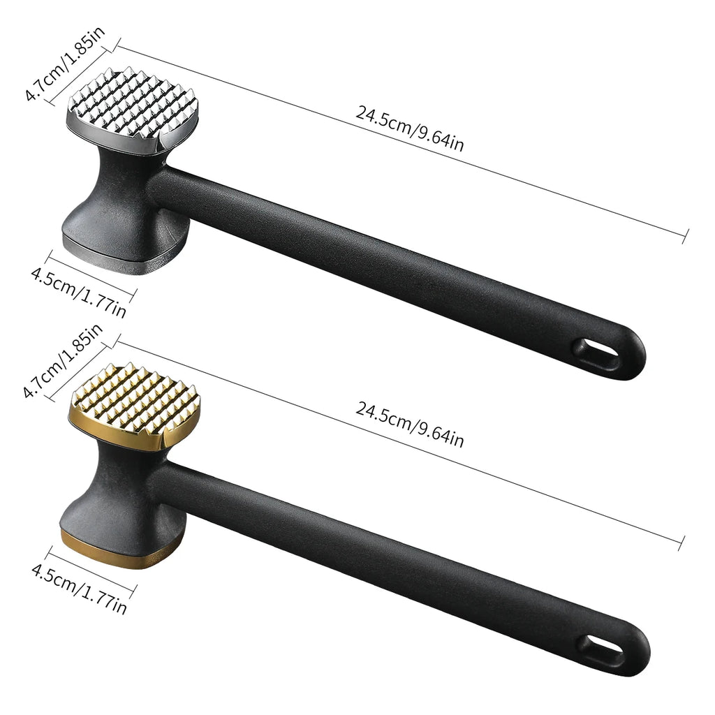 Double-Sided Zinc Alloy Meat Tenderizer Mallet | Ergonomic Meat Tenderizer Mallet Axl