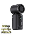 Clip-On Mini Handheld Fan | 100-Speed Stepless, 3000mAh Portable Clip-On Fan Axl Black