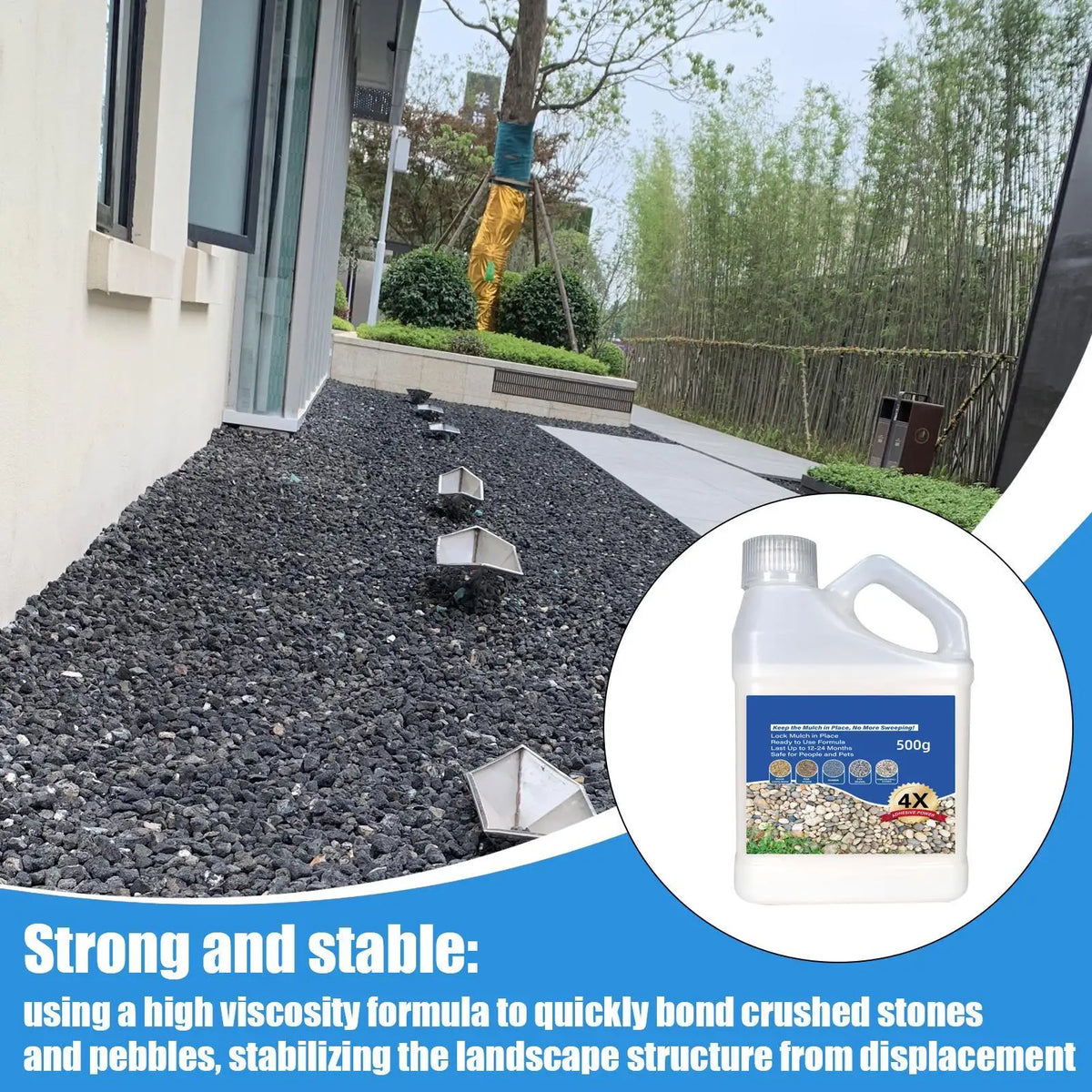 Gravel Glue Landscape Binder – Driveways, Patios & Walkways Landscape Gravel Adhesive Axl
