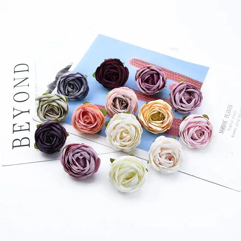 50/100 Silk Rose Artificial Flowers for Wedding & Home Decor Artificial Silk Flowers Axl
