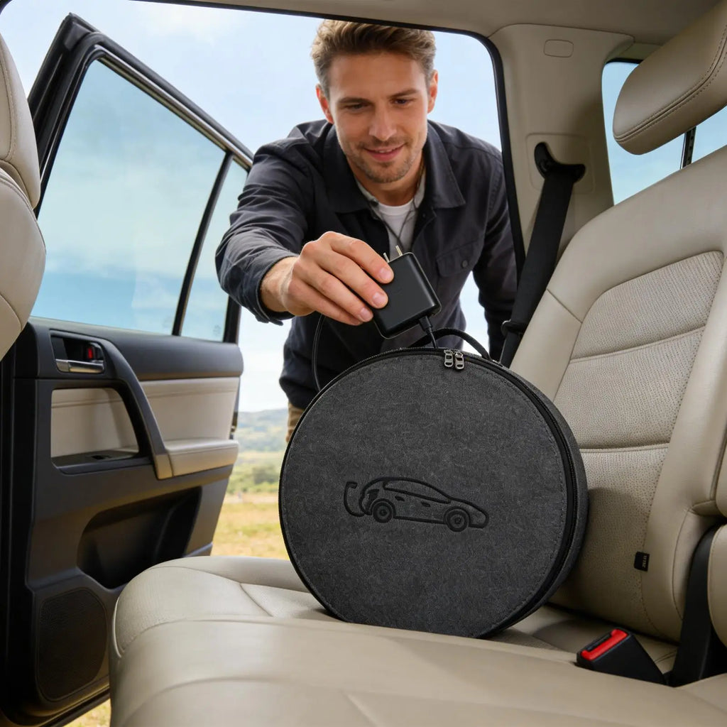 EV Charger Storage Bag – Car Trunk Charging Cable Pouch EV Charger Storage Bag Axl
