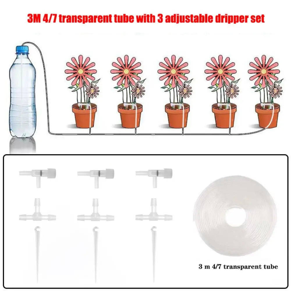 Adjustable Garden Drip Irrigation Kit 10/20/30M | Plant Watering Drip Irrigation Kit Axl 3 m 3 regulator