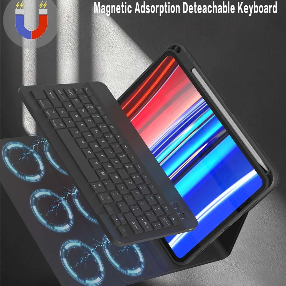 iPad Bluetooth Keyboard Case – 10th/11th Gen, Air M4, Pro 11 Tablet Keyboard Case Axl