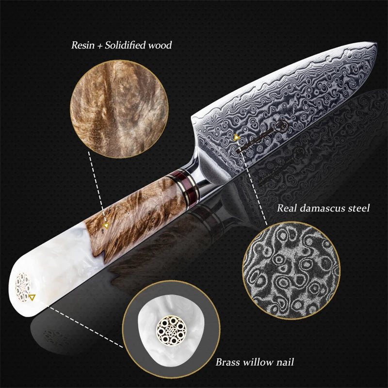 Grandsharp Damascus Steel Knife Set – 1–4 Pc Chef Knives Damascus Chef Knife Set Axl