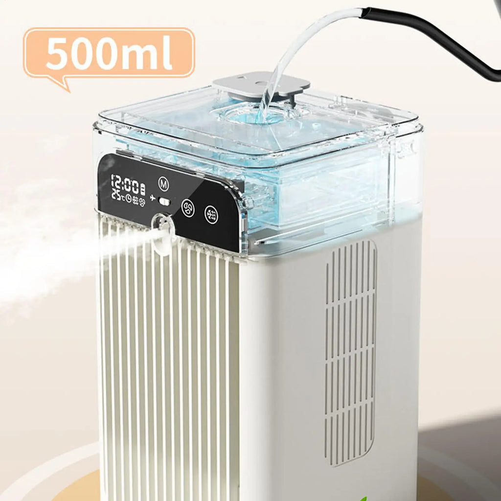 Portable Desktop Misting Fan – 3000mAh Battery & 500ml Tank Desktop Misting Fan Axl