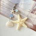 Ocean Shells & Starfish Keychain Phone Strap Charm | Resin Keychain Charm Axl A1