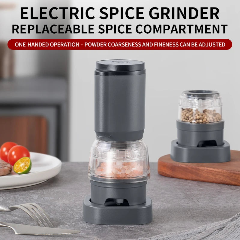 BALASHOV Electric Salt & Pepper Grinder Set – Rechargeable Electric Spice Grinder Axl
