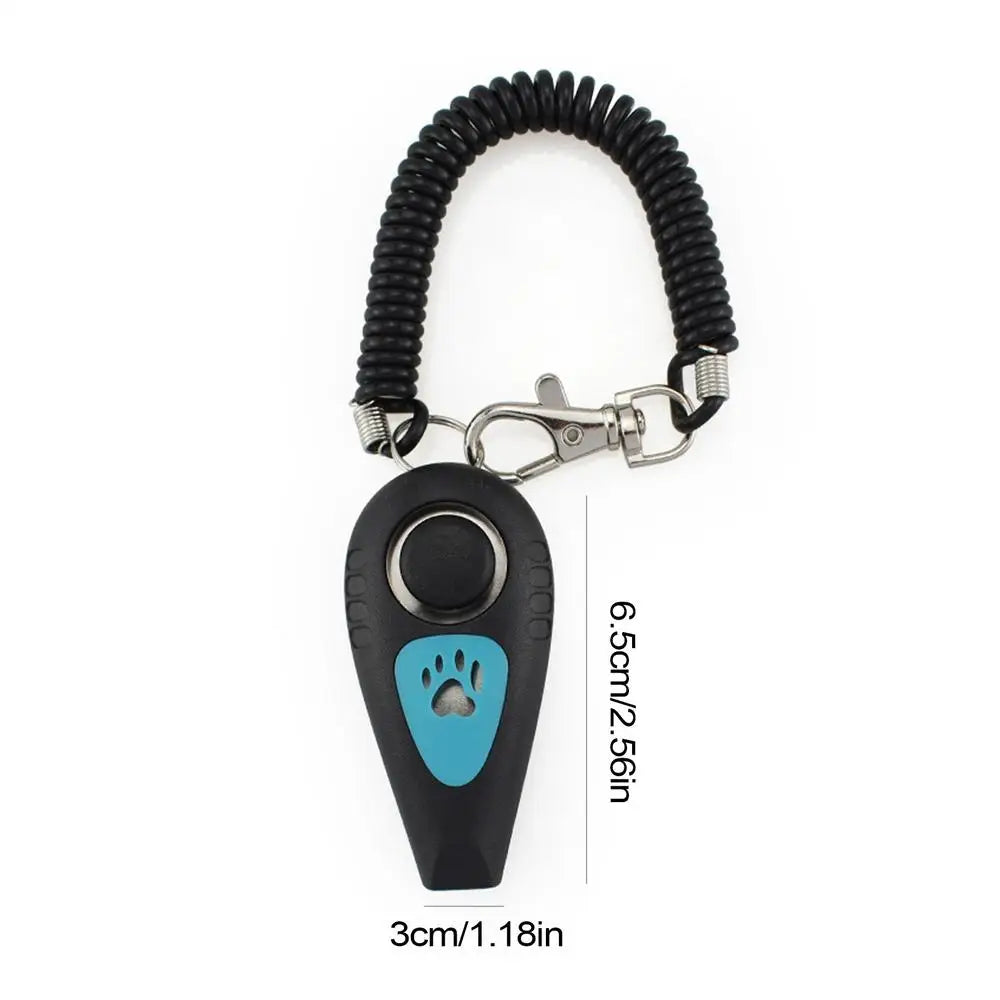 2-in-1 Dog Training Clicker & Silent Whistle + Wrist Strap Dog Training Clicker Axl Black