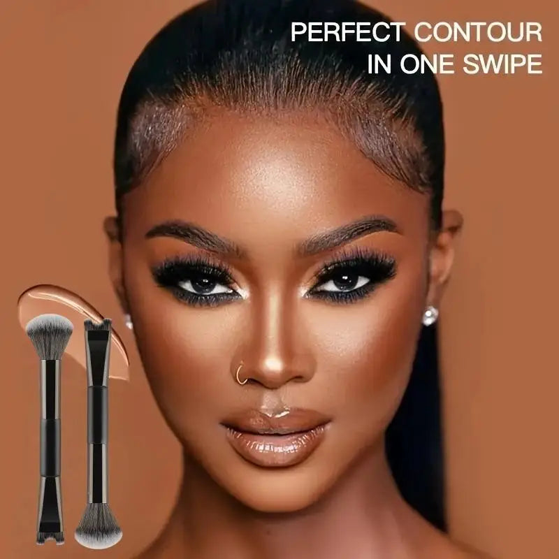 U-Shaped Dual Head Nose Contour Brush Set | Sculpting Tool Makeup Brush Set Axl
