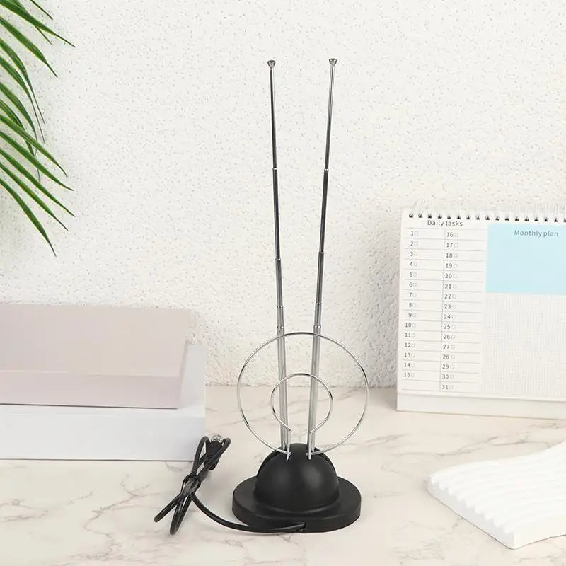 Indoor Loop Rabbit Antenna – VHF/UHF/HDTV Analog & Digital Indoor TV Antenna Axl