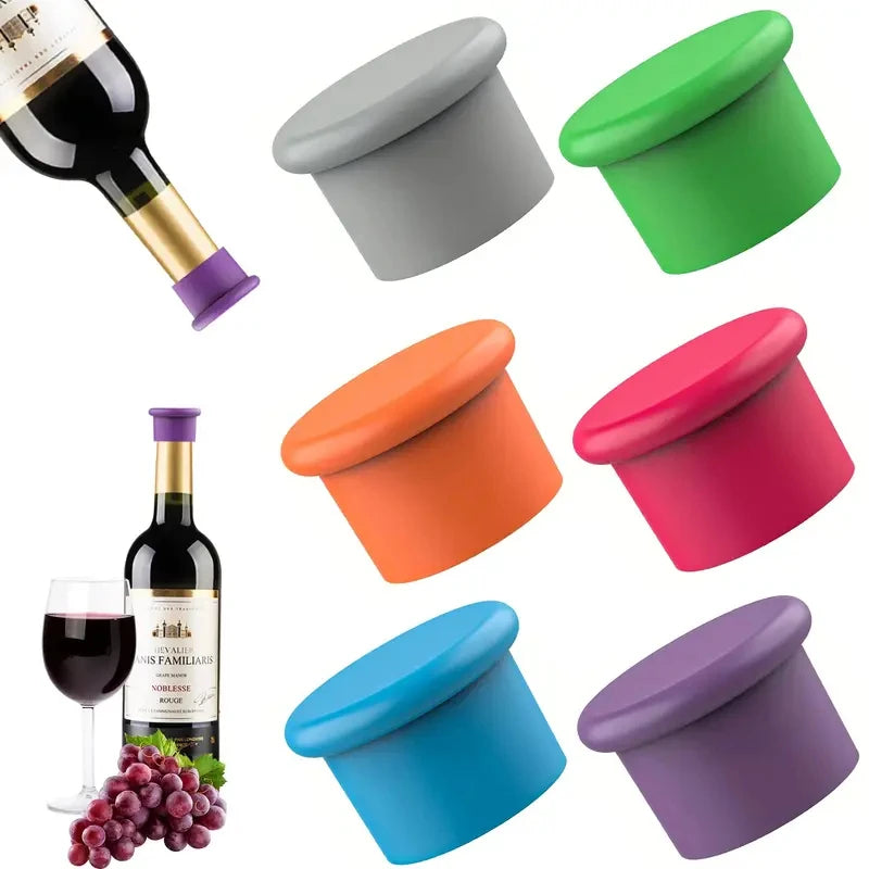 Silicone Wine Stopper – Reusable Leak-Proof Bottle Cap Wine Stopper Axl