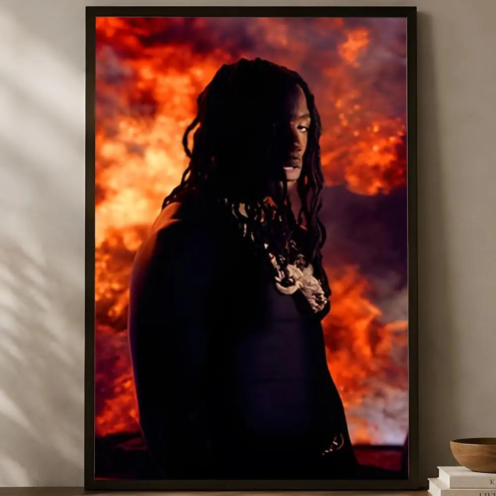G-Gazo Singer HD PVC Self-Stick Wall Art Poster | Waterproof Wall Art Poster Axl White17 60X90cmNoframe