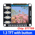 TFT Color LCD Module SPI 0.96–1.8" ST7735 ST7789 | 4-Key LCD Display Module Axl 1.3 TFT with 4key