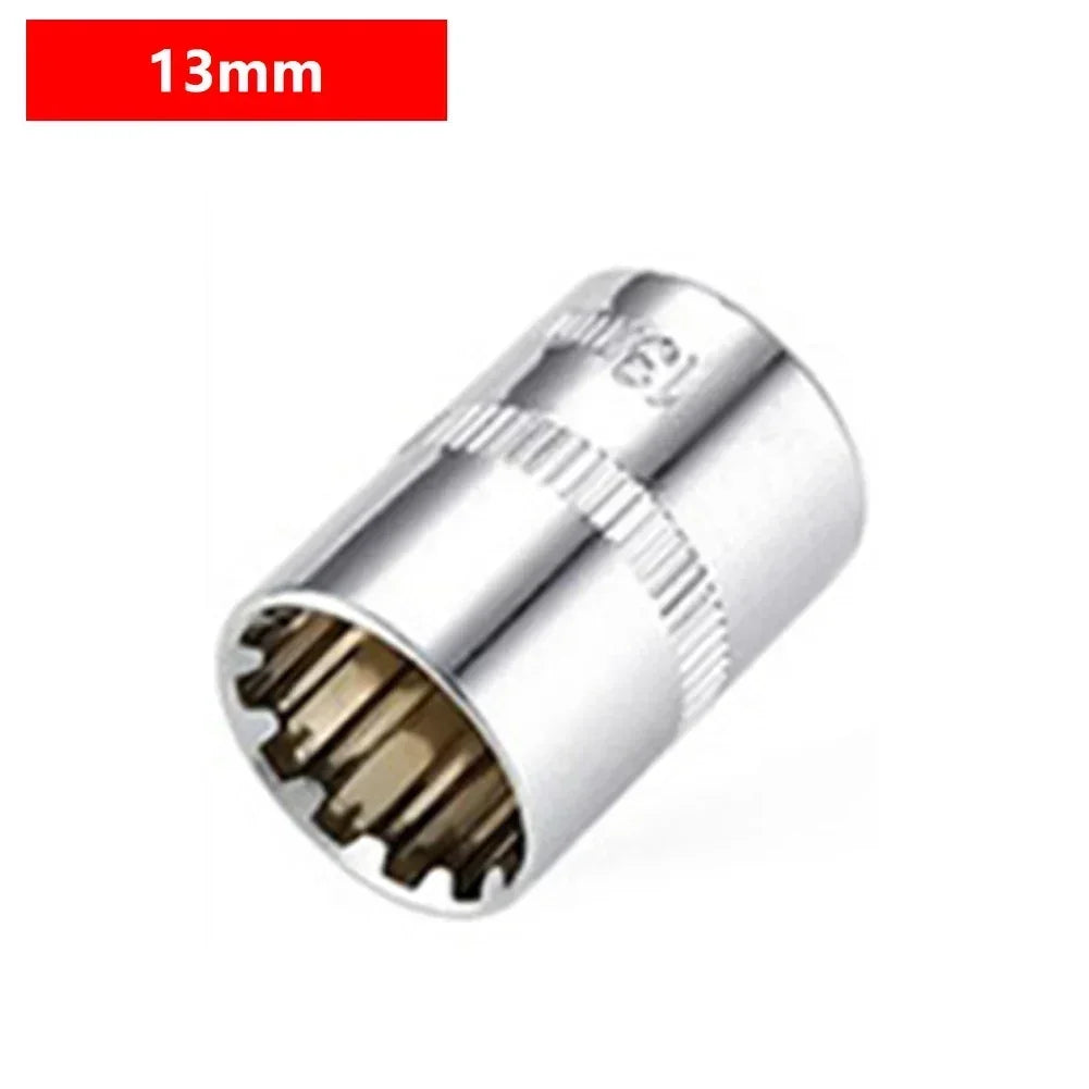 12-Point Socket Bit 1/4" Drive – Short Head 4–14mm Chrome Socket Bit Axl 13mm China Mainland