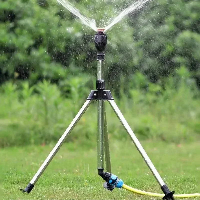 360° Rotary Tripod Garden Sprinkler – Telescopic Adjustable Garden Tripod Sprinkler Axl