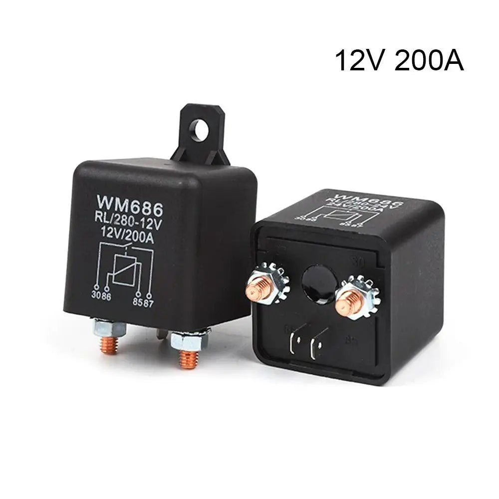 12V 24V High Current Car Relay 100A 200A Silver Alloy Power Switch Automotive Relay Switch Axl 12V 200A