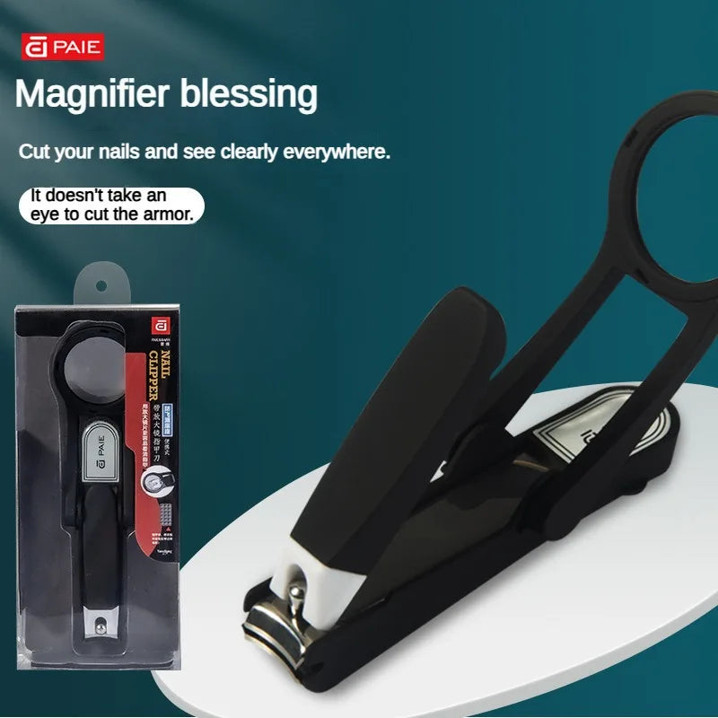 Toenail Clipper with Magnifier & Anti-Splash Guard | Seniors Toenail Clipper Axl