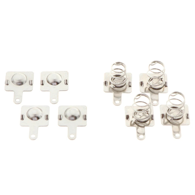 10 Pairs AA AAA Battery Spring Contact Replacement Plates – Metal Battery Contact Plates Axl
