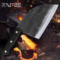 XITUO Forged High Carbon Steel Cleaver Knife – Full Tang Kitchen Cleaver Knife Axl Cleaver