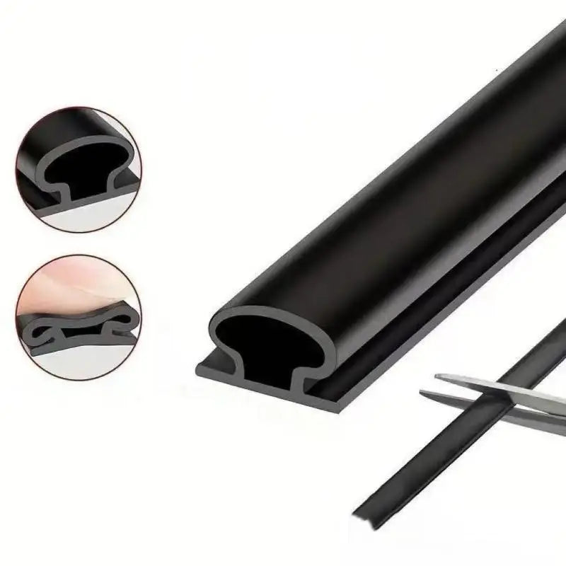 Self-Adhesive Door Window Weatherstrip Seal 10x6mm 6M Roll Door Weatherstrip Seal Axl