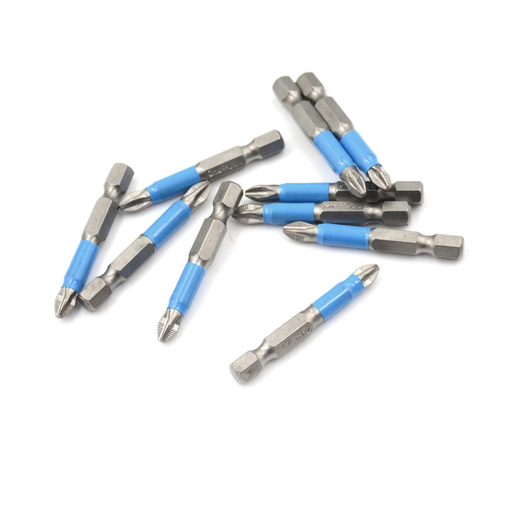 Magnetic PH2 Screwdriver Bit 1/4" Hex 50mm S2 Steel Long Reach Screwdriver Bit Axl