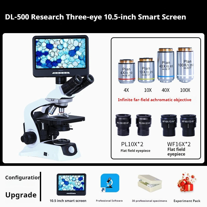 Research Grade Biological Microscope | Plan Infinity Optical System Biological Microscope Axl 6