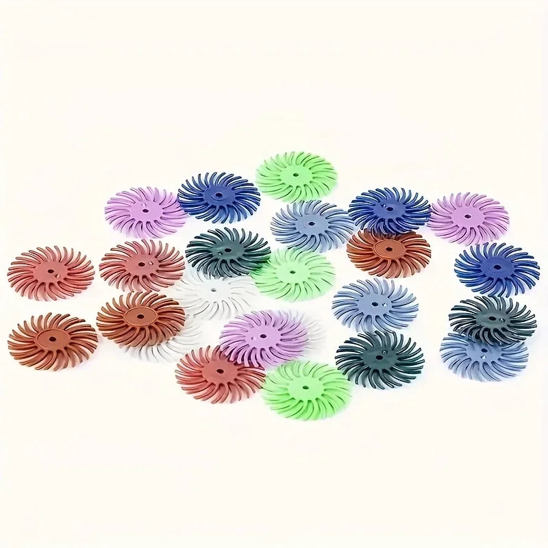 Radial Bristle Disc Kit & Mandrel – Rotary Polishing Wheels Rotary Tool Accessory Axl