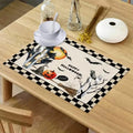 Halloween Plaid Placemat 42x32cm – Heat-Resistant Table Mat Halloween Placemat Axl 42X32cm A3