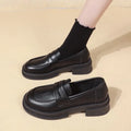 Japanese Lolita Platform Loafers – Women's Cosplay Slip-On Shoes Platform Loafers Axl 36 black