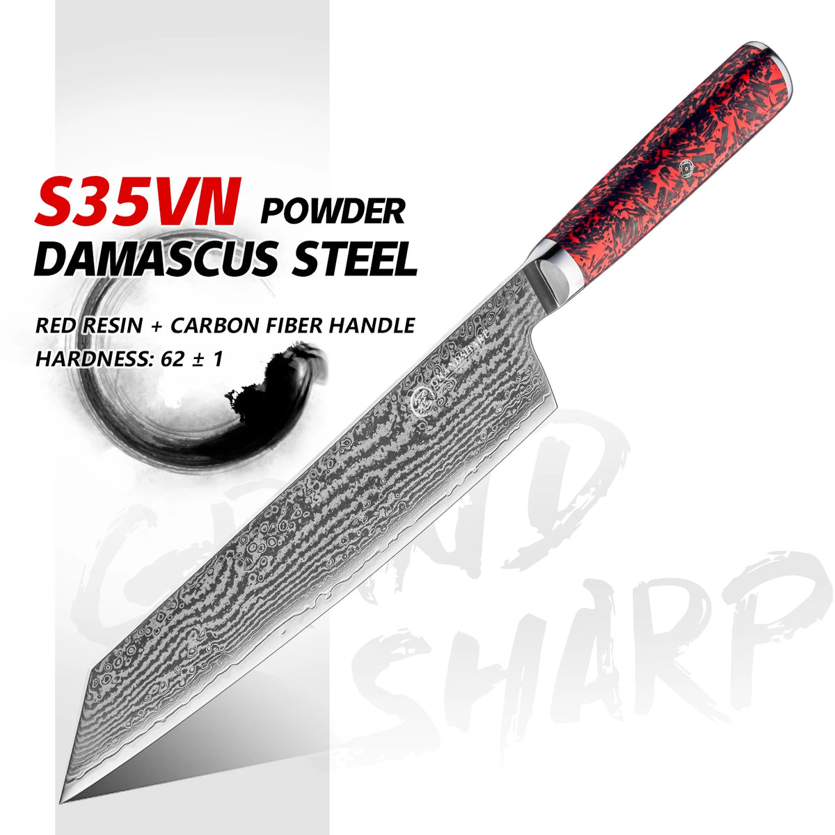 Grandsharp 8" Kiritsuke Knife – 67-Layer Damascus Steel Damascus Chef Knife Axl Default Title