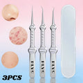PLYS Precision Tweezer Kit – Stainless Steel Eyebrow Set Precision Tweezer Kit Axl 3pcs