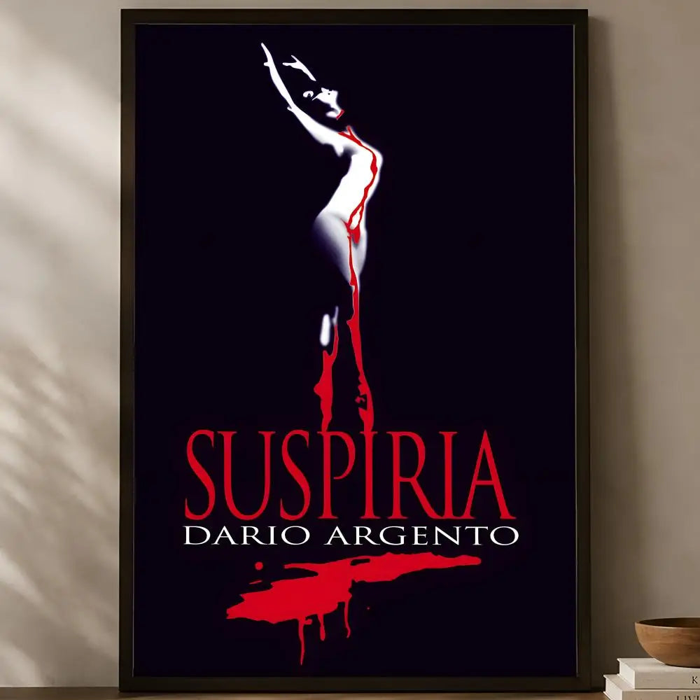 Suspiria Movie Poster – Self-Stick HD PVC Waterproof Wall Art Movie Wall Poster Axl White22 30X40cmNoframe