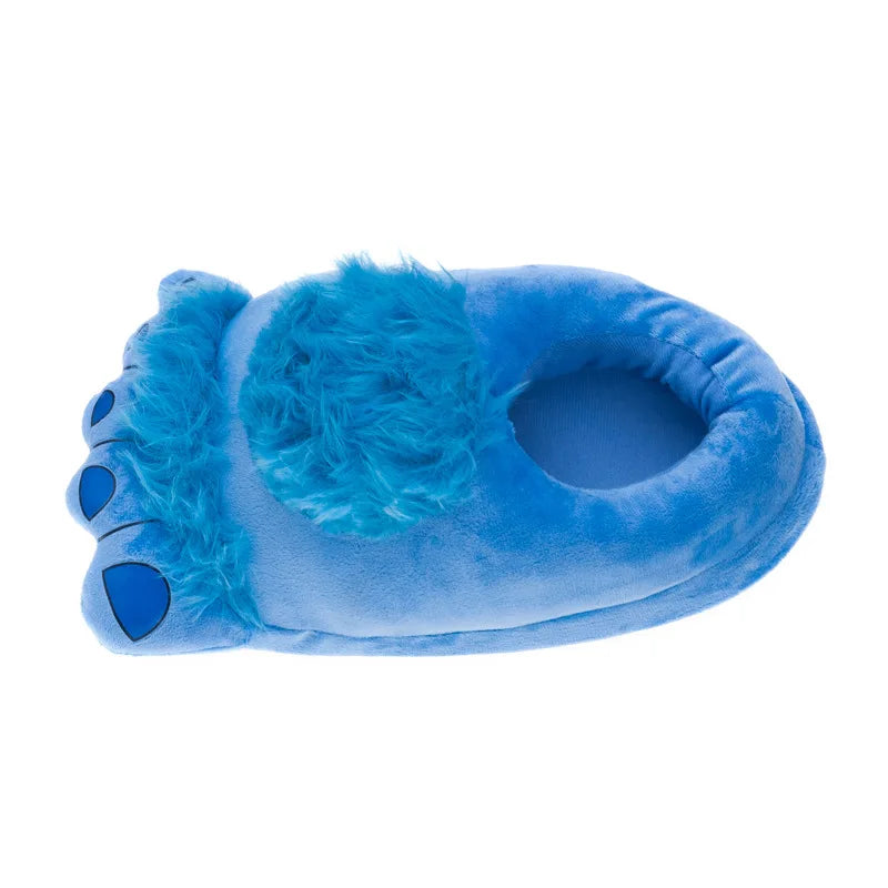 Chunky Faux Fur Paw Slippers – Unisex Novelty Indoor Shoes Novelty Indoor Slippers Axl