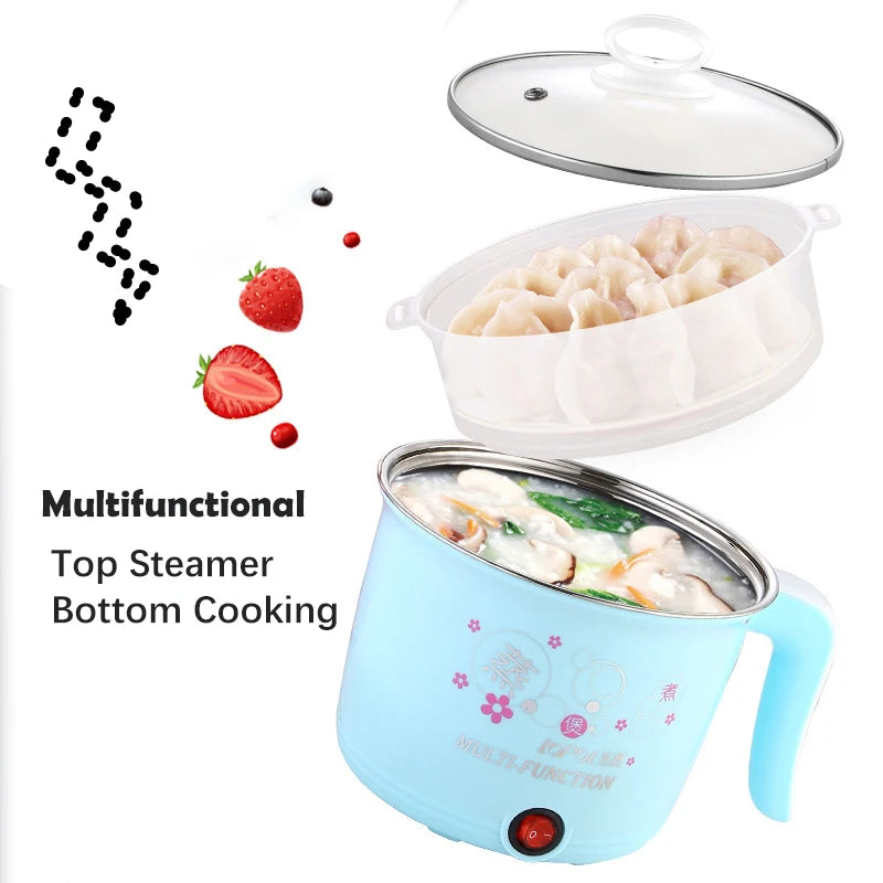 BALASHOV 1.8L Mini Electric Hot Pot & Rice Cooker for 1–2 People Electric Hot Pot Cooker Axl