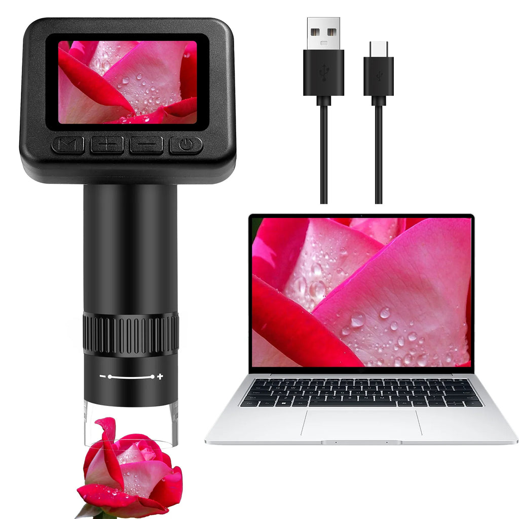 2-Inch HD Digital Microscope – Kids Handheld Portable 500X Digital Microscope Axl W2