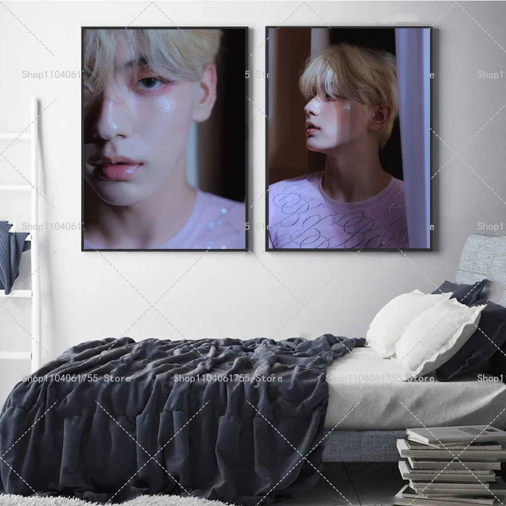 TXT Soobin Kpop Poster – Self-Adhesive Waterproof Wall Sticker Wall Art Poster Axl