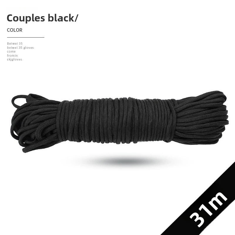 4mm 7-Core Paracord Rope 31m – 280 lb Braided Survival Cord Paracord Rope Axl
