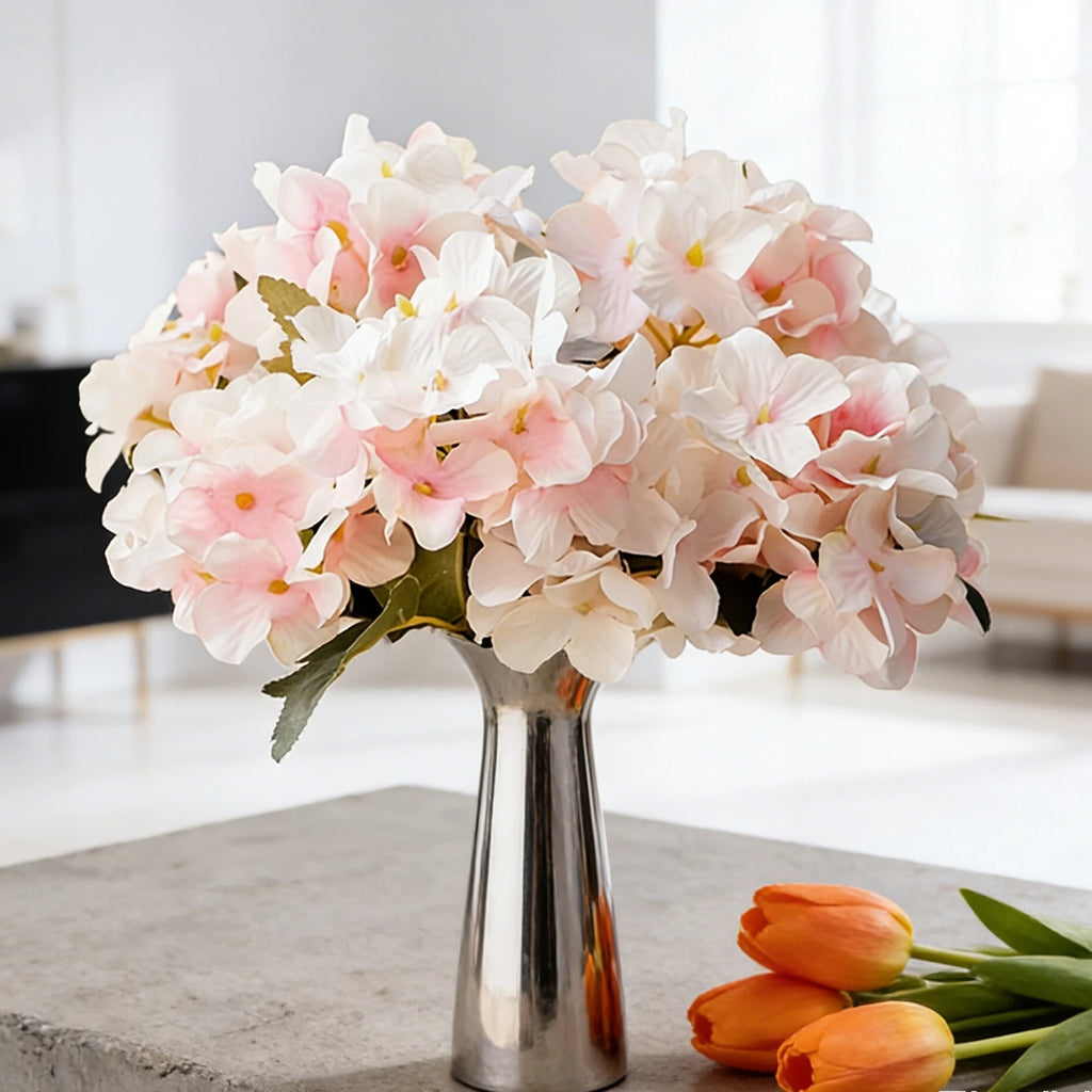 Artificial Silk Hydrangea Bouquet – Wedding & Home Decor Artificial Silk Flowers Axl