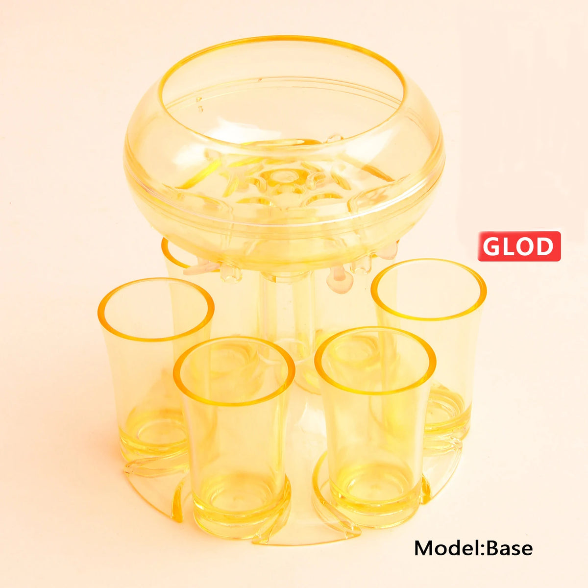 6-Cup Party Wine Dispenser Set – Individual Pour Control Wine Dispenser Set Axl golden ordinary