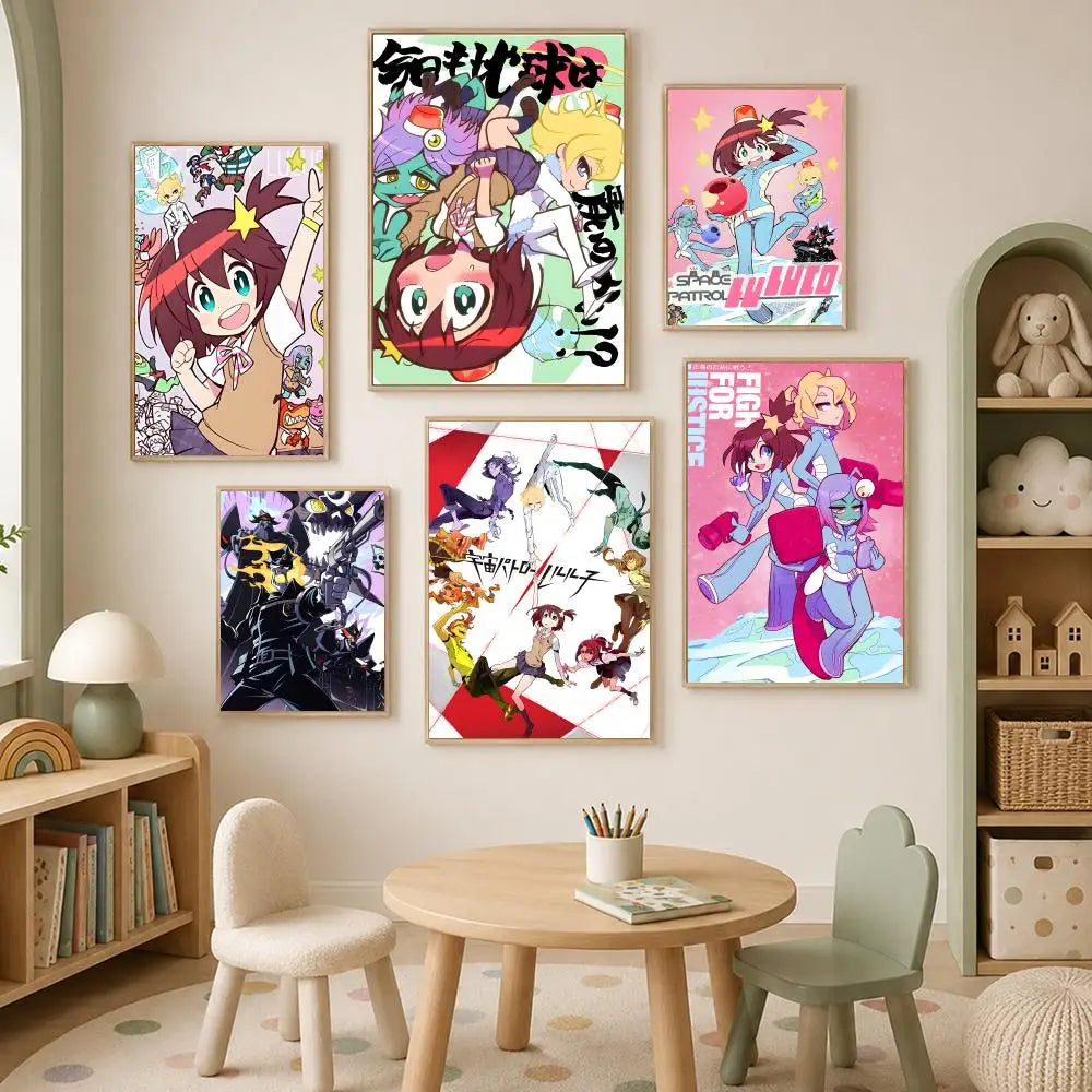 Space Patrol Luluco Anime Wall Poster – Self-Stick HD Decor Anime Wall Poster Axl